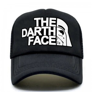 Darth Trucker Cap Star Cap Men Face Face Hat Caps Baseball Caps Cool Summer Mesh Net Hat pour hommes