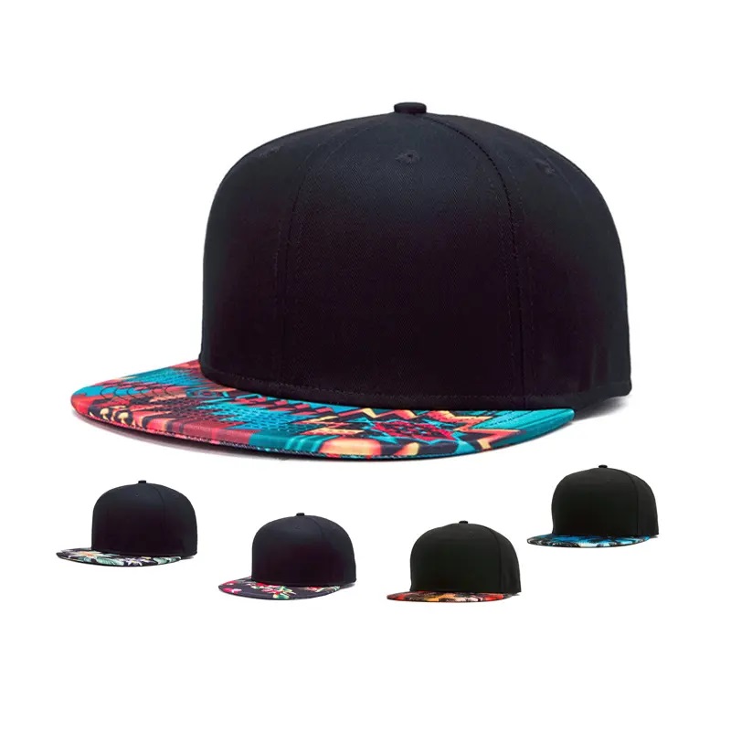 Impression 3D Snap Back Flat Brim Hat Street Street Impression Flat Bill Bill Hawaiian Hats Design votre propre capuche Snapback/hat